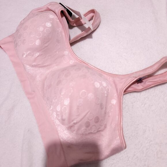 Bali Bra Size  XL Pink Comfort Flex Fit Wireless Style 3488 - Picture 1 of 9